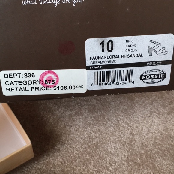 Fossil Fauna Floral HH sandal - Picture 3 of 3